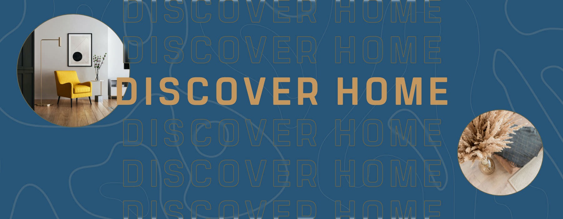 Discover Home graphic with images in circles